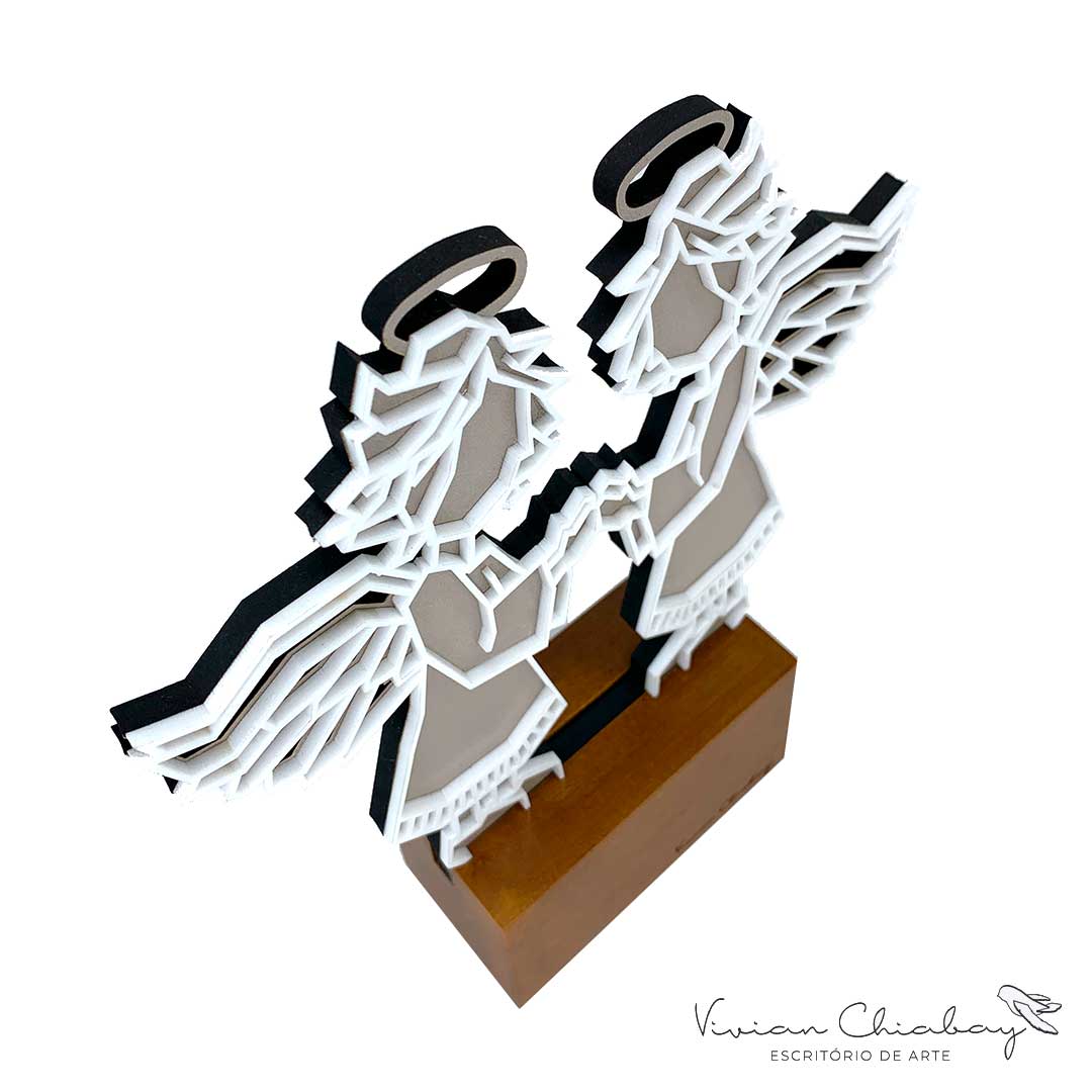 Troféu Lembranças Batismo Anjinhos Querubins