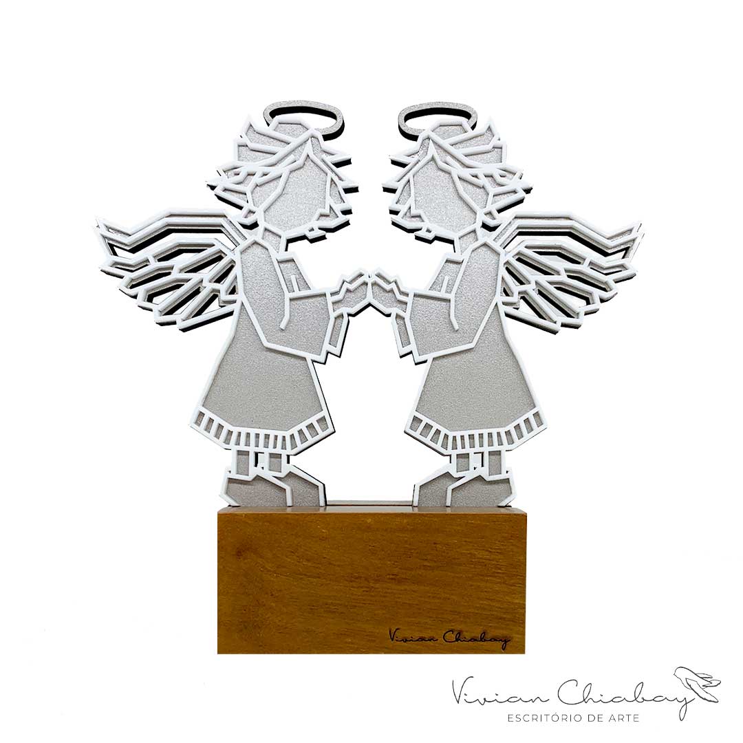 Troféu Lembranças Batismo Anjinhos Querubins