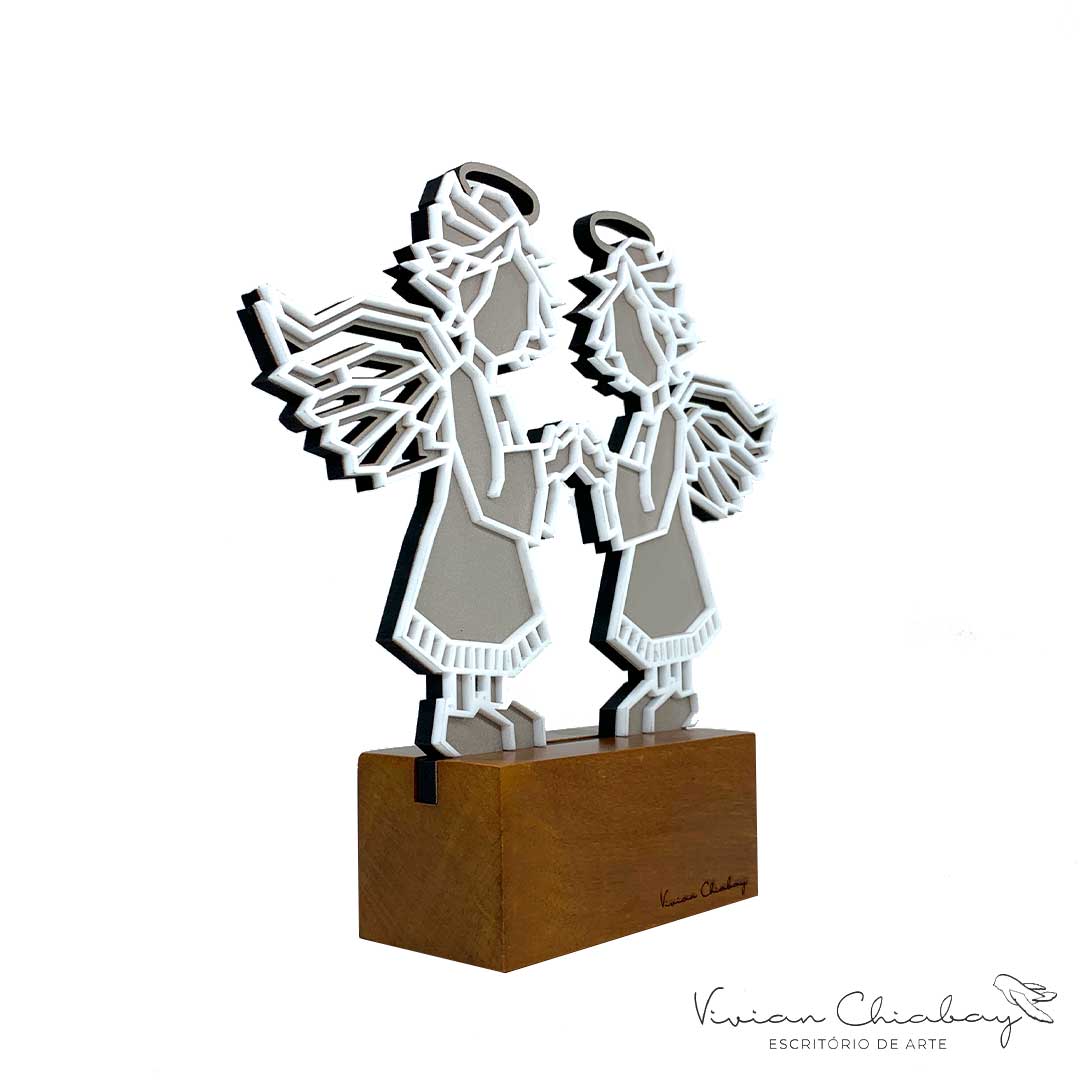Troféu Lembranças Batismo Anjinhos Querubins