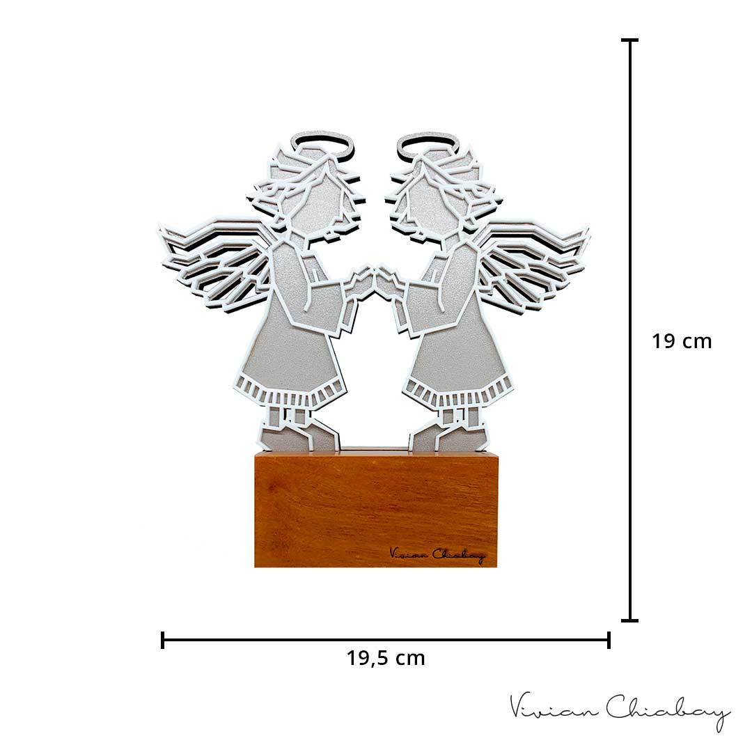 Troféu Lembranças Batismo Anjinhos Querubins
