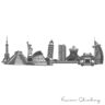 Painel Skyline Mundo Josy