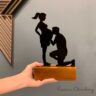 Troféu Silhueta Família Pais Grávidos