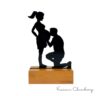 Troféu Silhueta Família Pais Grávidos