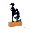 Troféu Silhueta Família Pais Grávidos