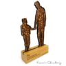 Troféu Silhueta Poá Família Pai e Filho