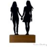 Troféu Silhueta Casal Mulheres
