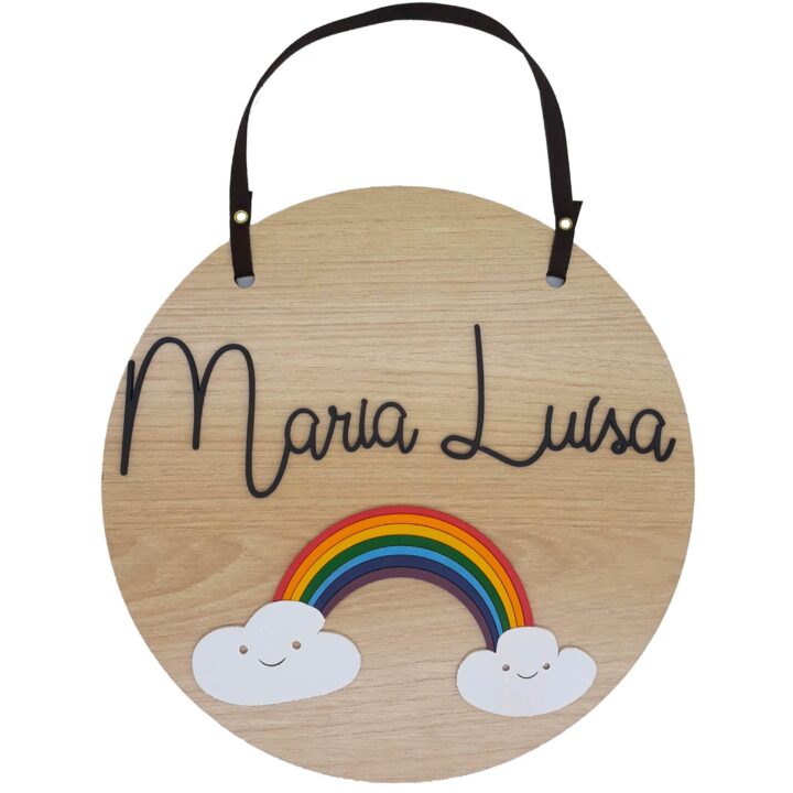 Placa Baby Arco-Íris