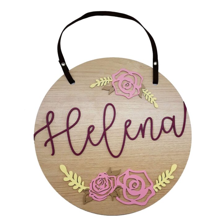 Placa Baby Floral 1