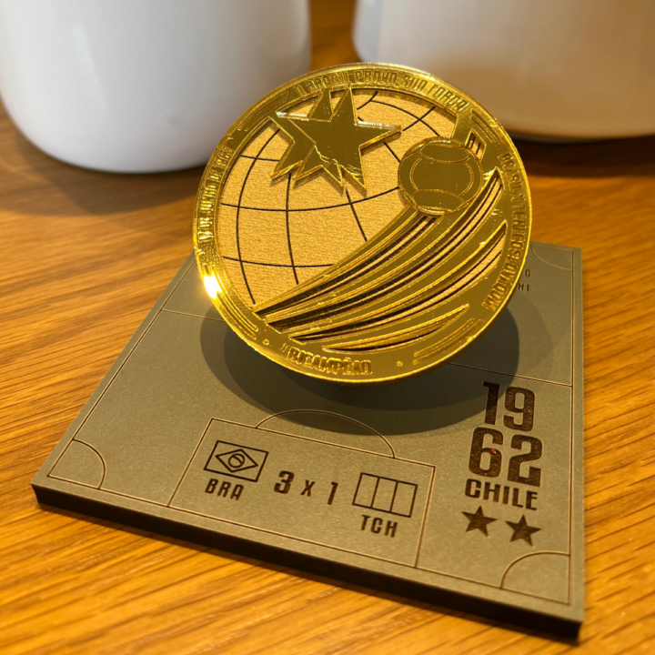1962 Medalha Comemorativa Copa 1962 – Brasil Bicampeão
