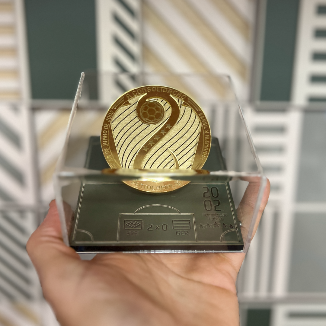 Medalha Comemorativa Copa 2002 – Brasil Pentacampeão